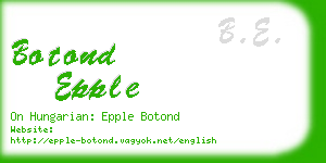 botond epple business card